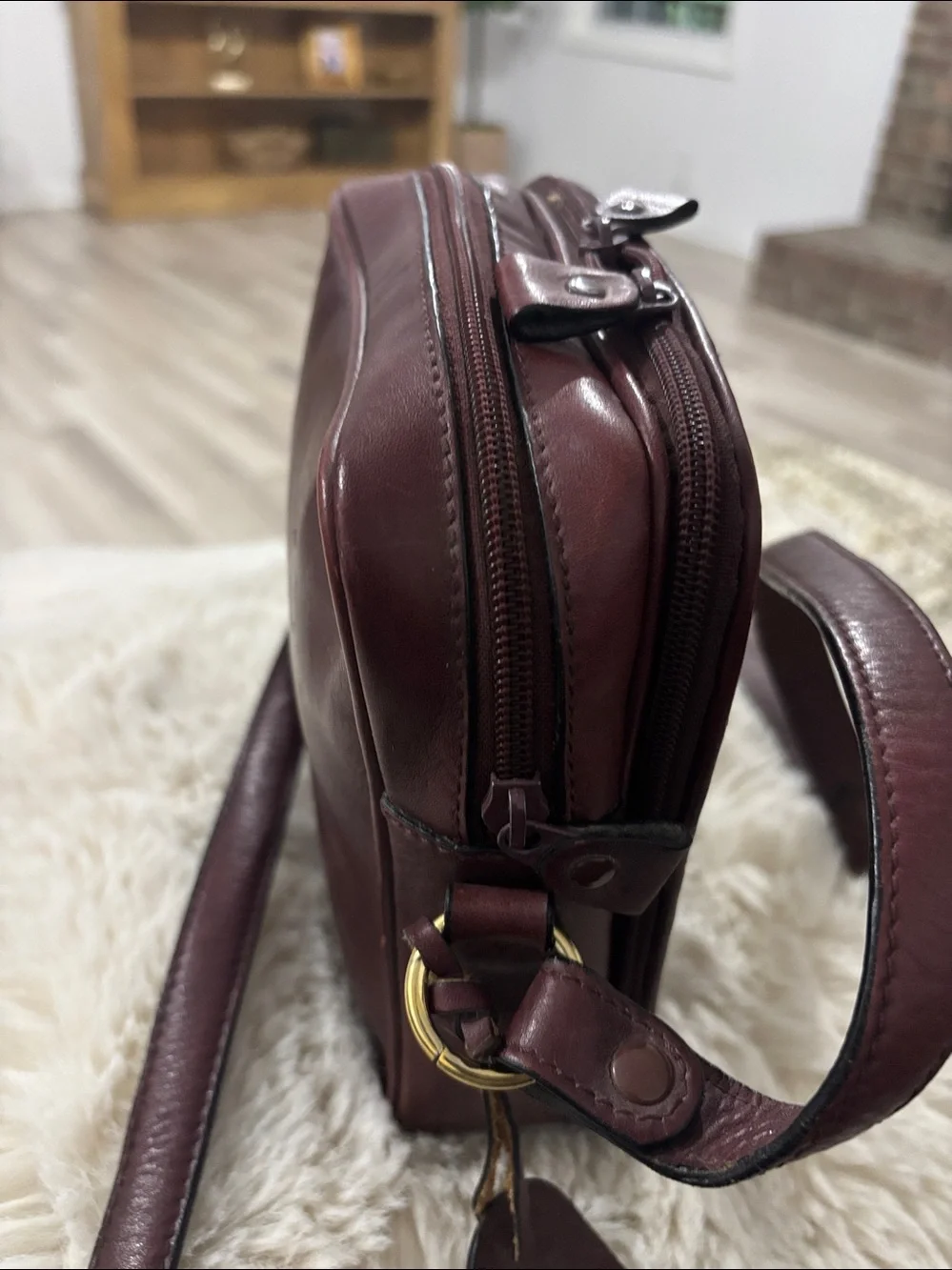 Etienne Aigner‎ Vintage Braided Leather Crossbody Bag